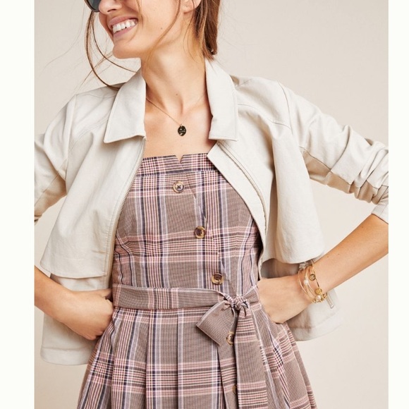 NWT anthro beige classic anorak jacket - Picture 1 of 5